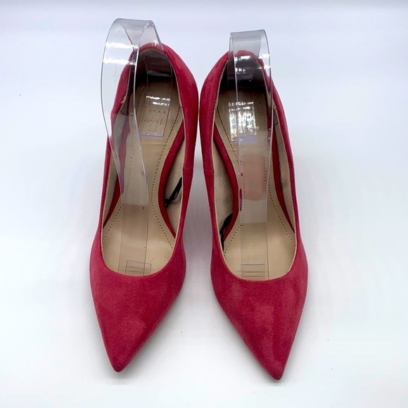H&M - Raspberry Pink Suede Like Heels Size 36 or 5.5 - Picture 1 of 16